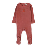 Sherpa Footie-Mineral Red