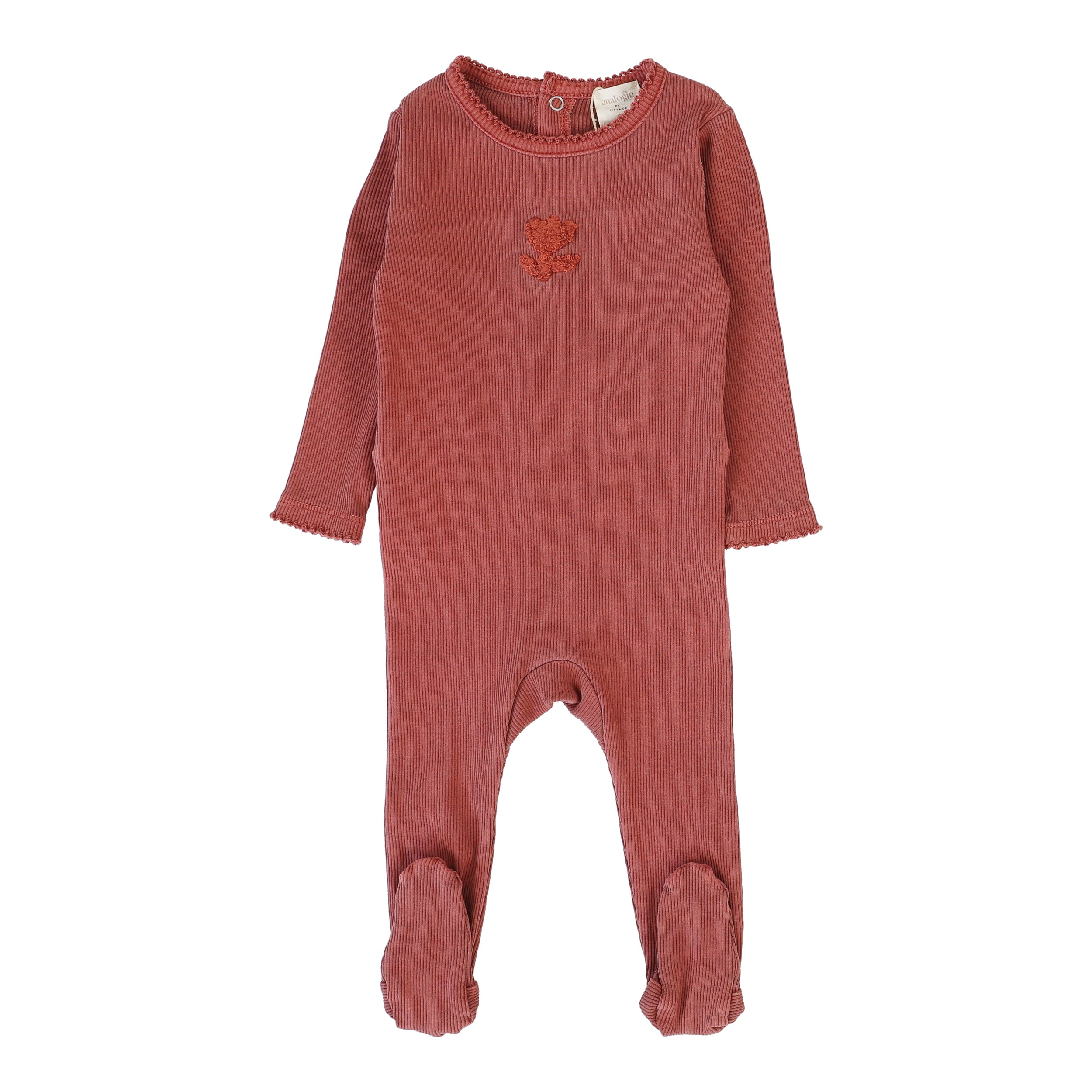 Sherpa Footie-Mineral Red
