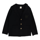 Crest Knit Blazer-Black