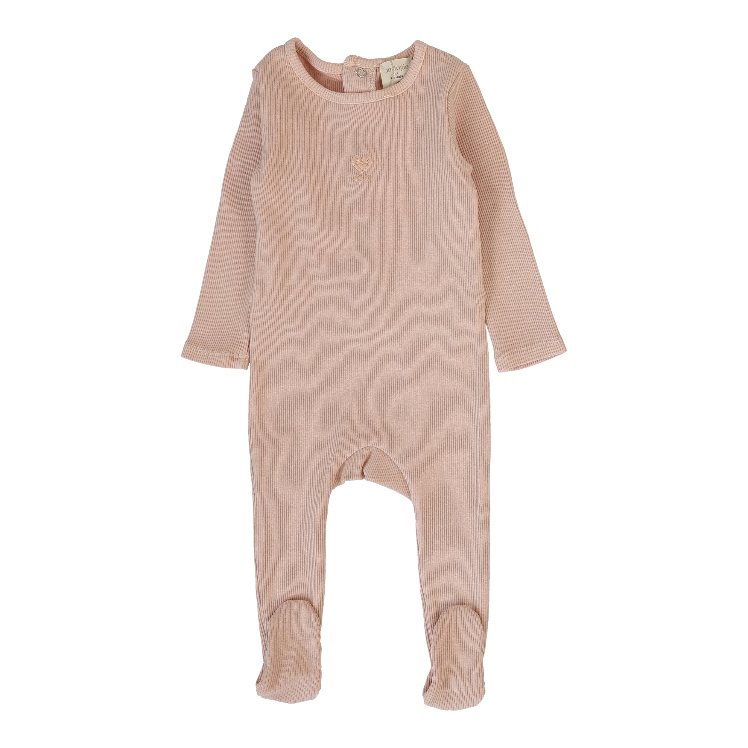 Wash Footie-Dusty Pink