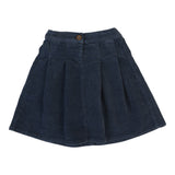 Corduroy Skirt-Off Blue