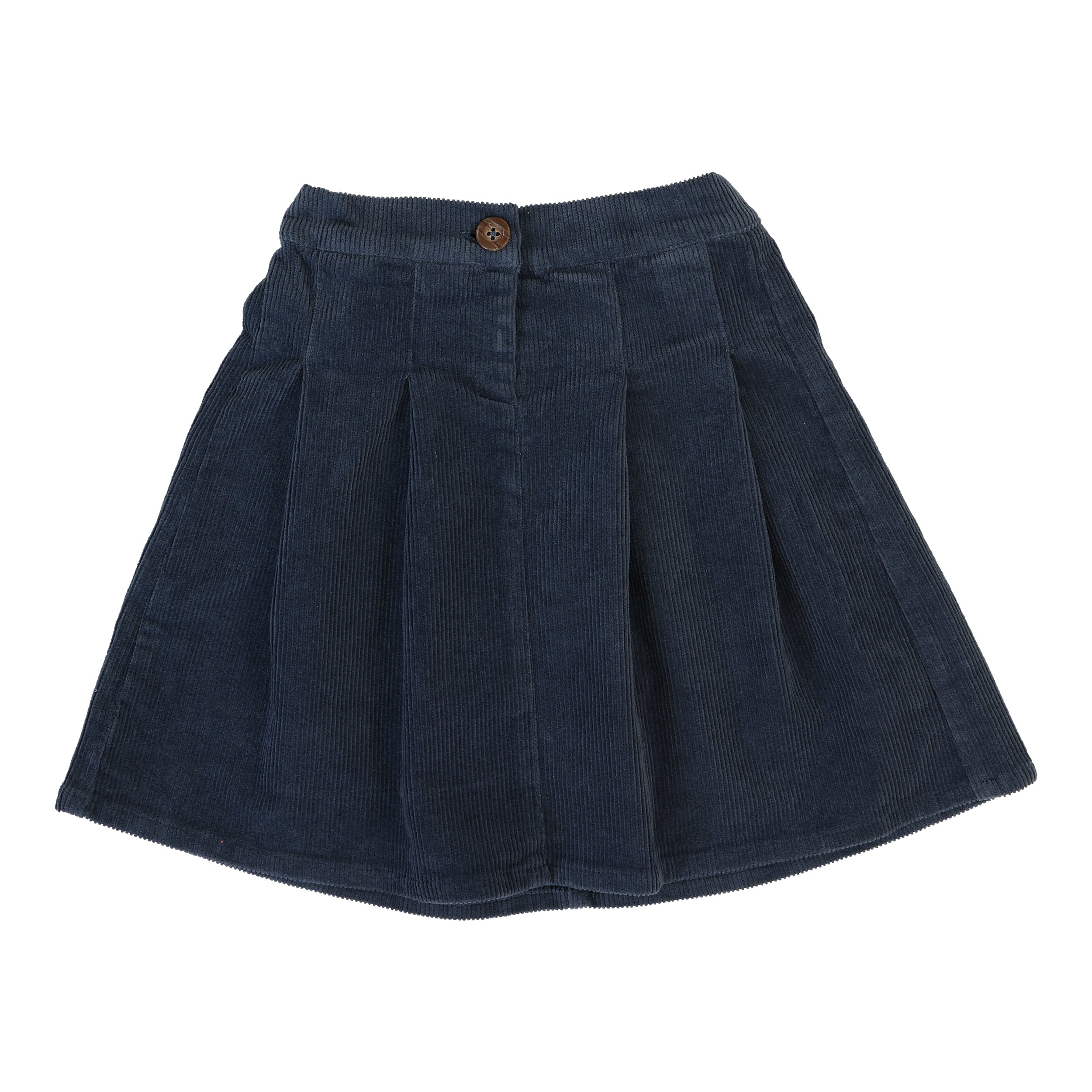 Corduroy Skirt-Off Blue