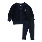 Boys Shabbos Lounge Set-Navy