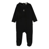 Emblem Footie-Black