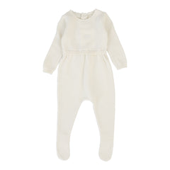 Knit Footie-Cream