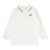 Collar Trim Polo-White