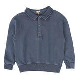 Sweatshirt Polo-Blue Wash