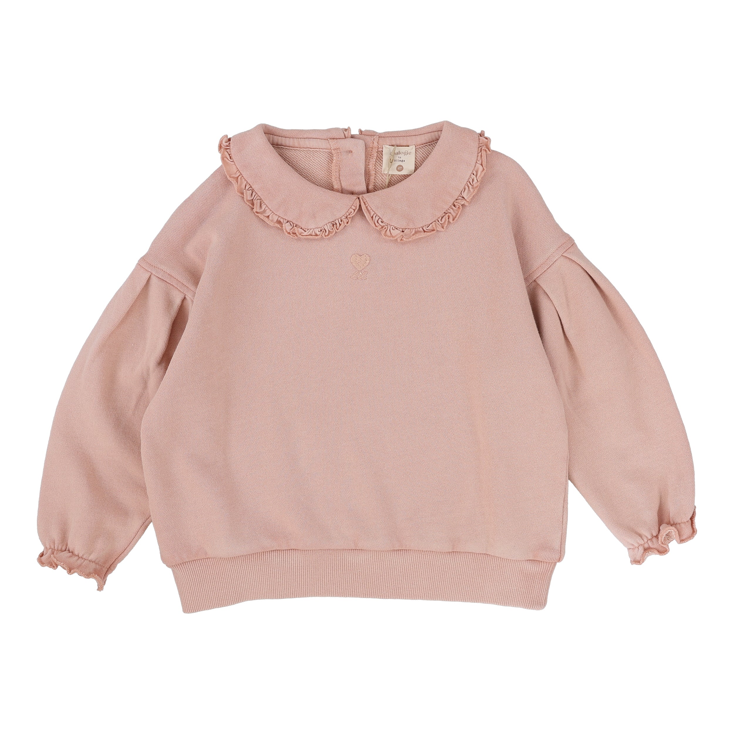 Wash Girls Sweatshirt-Dusty Pink