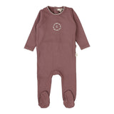 Emblem Footie-Dusty Plum