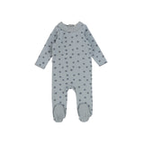 Printed Peaches/Blueberries Footie
