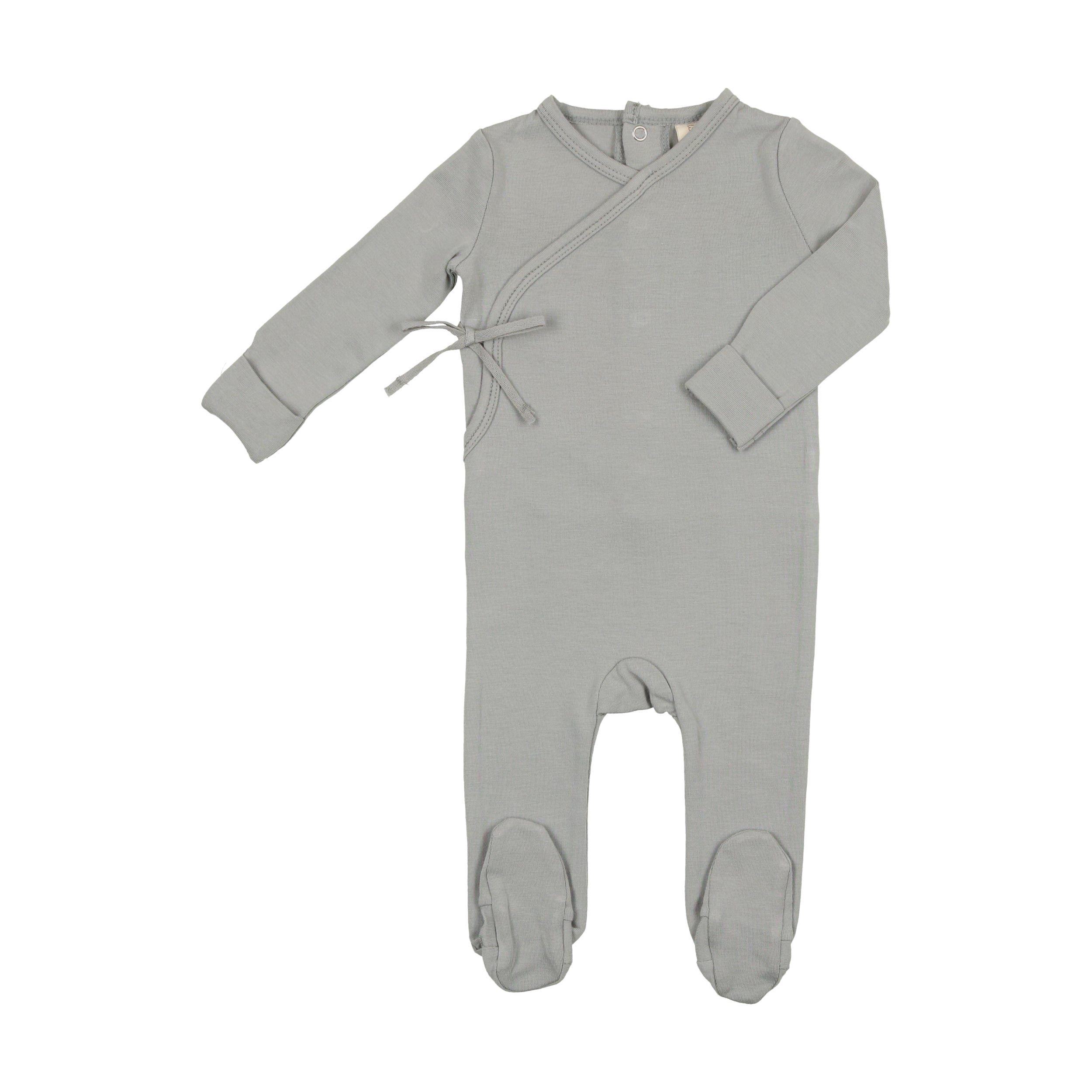 Brushed Cotton Wrapover Footie