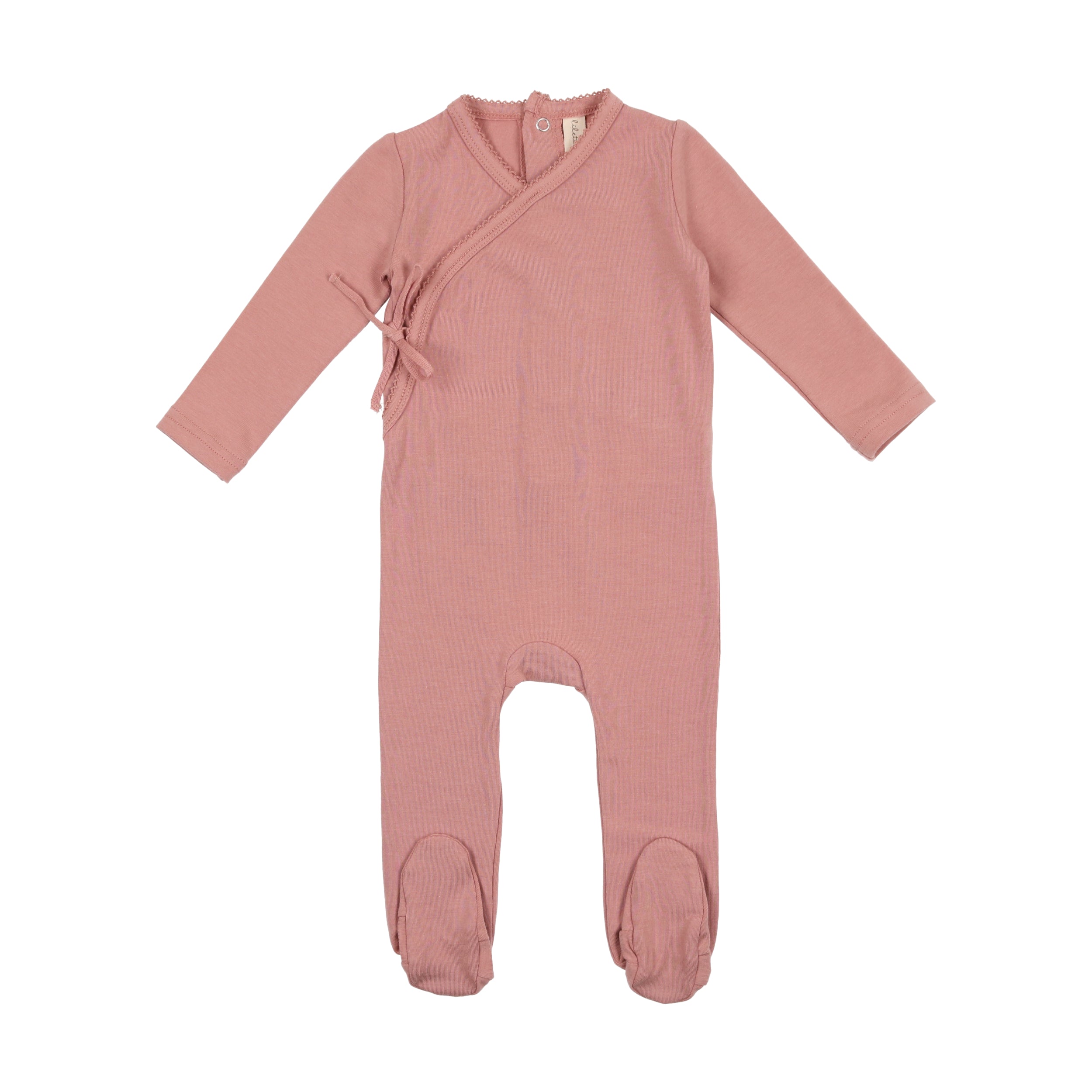 Brushed Cotton Wrapover Footie