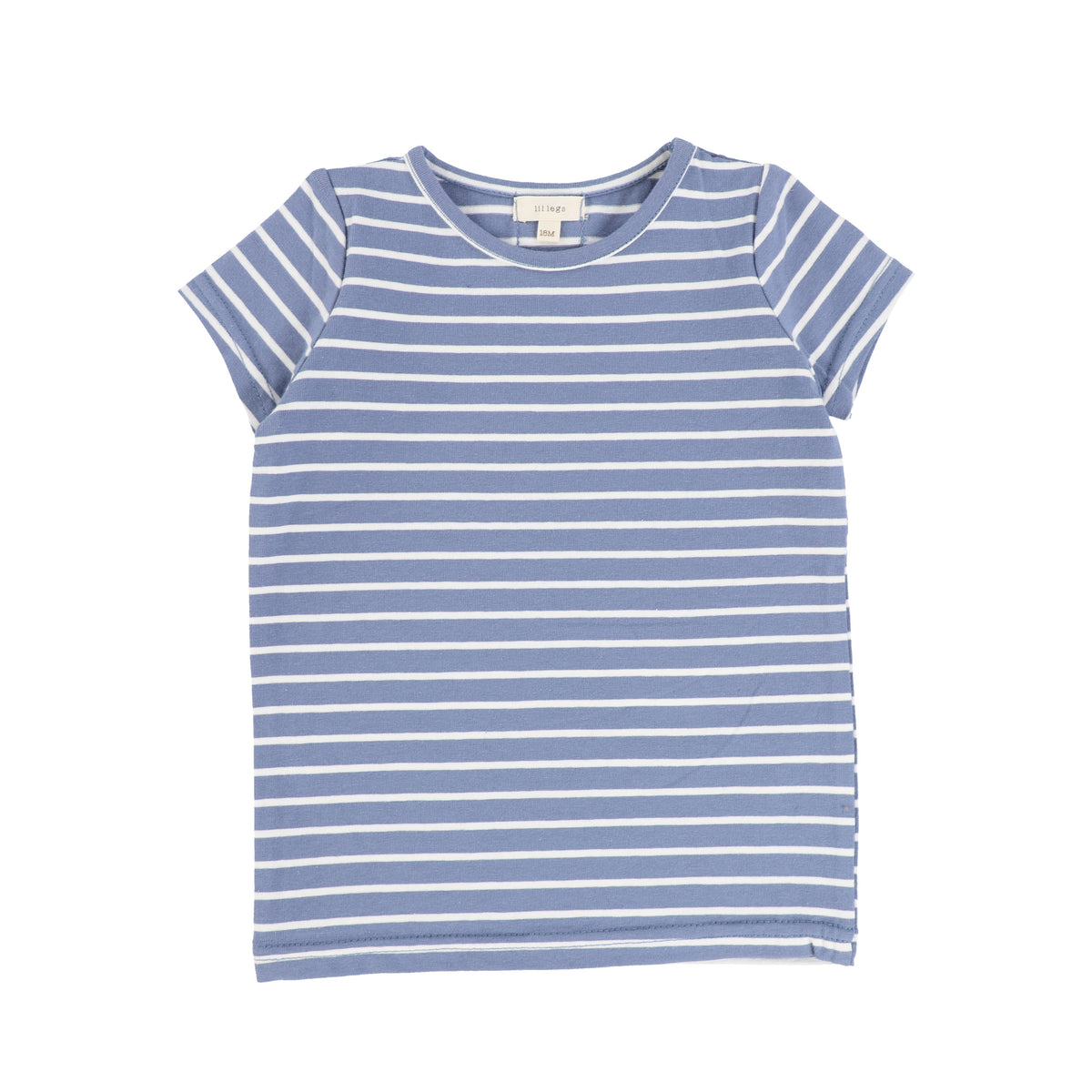 Striped Girls Fitted Tee Short Sleeve