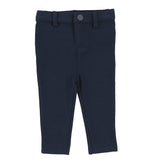 Basic Boys Knit Stretch Pants Without Seam - Navy