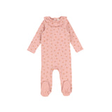 Printed Peaches/Blueberries Footie