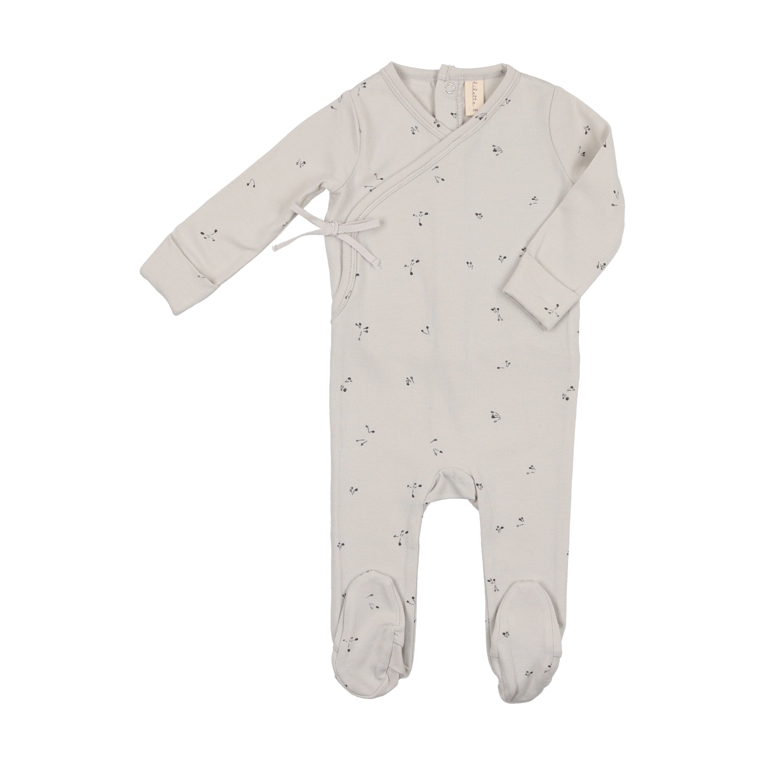 Printed Wrapover Footie