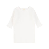 Basic Knit Three Quarter Sleeve Crewneck Sweater