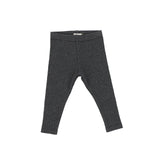 Basic Ribbed Leggings - Heather Grey