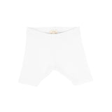Basic Ribbed Shorts - White