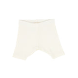 Basic Ribbed Shorts - Ivory