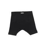 Basic Ribbed Shorts - Black