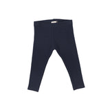 Basic Ribbed Leggings - Navy