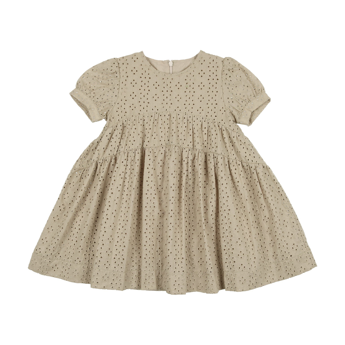 Eyelet Short Sleeve Dress