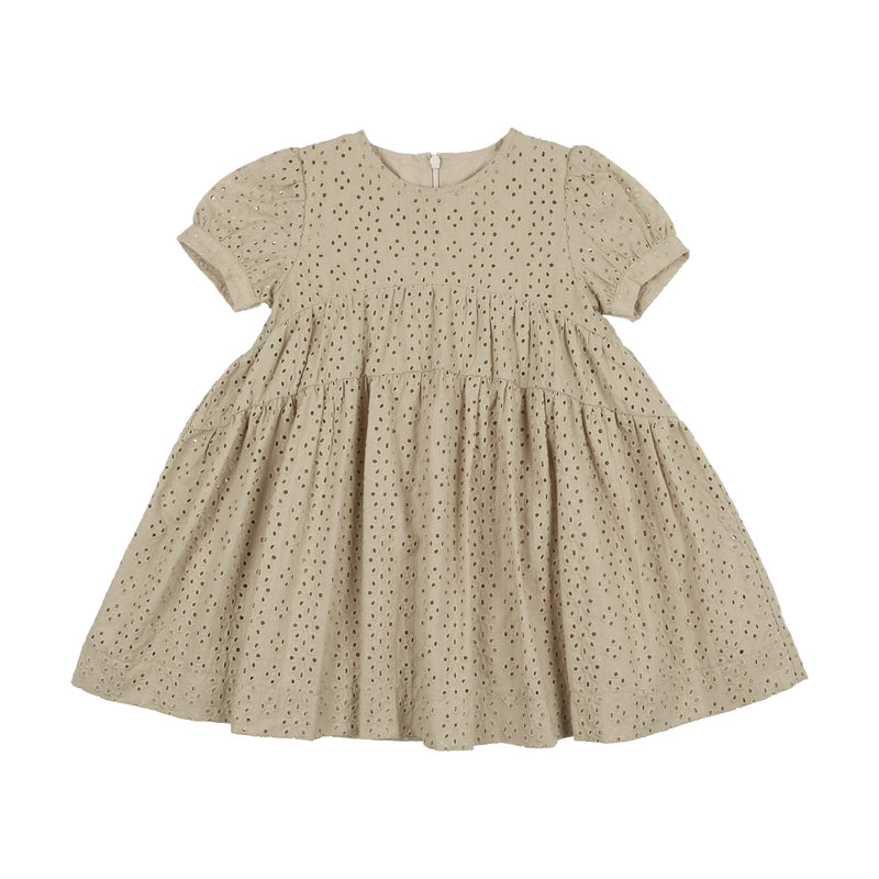 Eyelet Short Sleeve Dress
