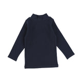 Ribbed Mockneck - Navy