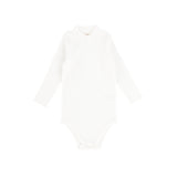 Ribbed Mockneck Onesie - Winter White